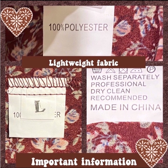 NWOT JRS L BOHO FLORAL SPRING SUMMER DRESS COTTAGECORE COUNTRYCORE CLARET - Picture 11 of 13